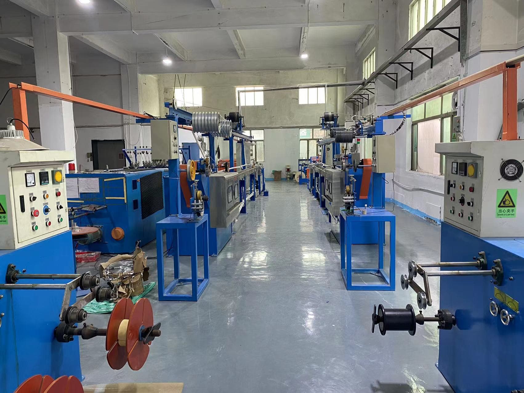 Affiliated Dongguan cable extrusion workshop