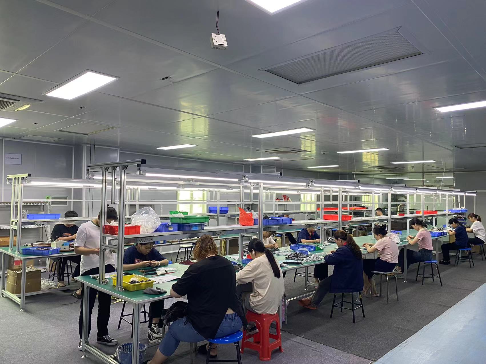 Manual cable assembly line