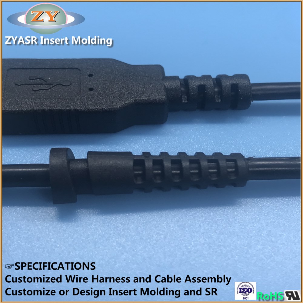 Overmolded cable assembly for environmental exposure review